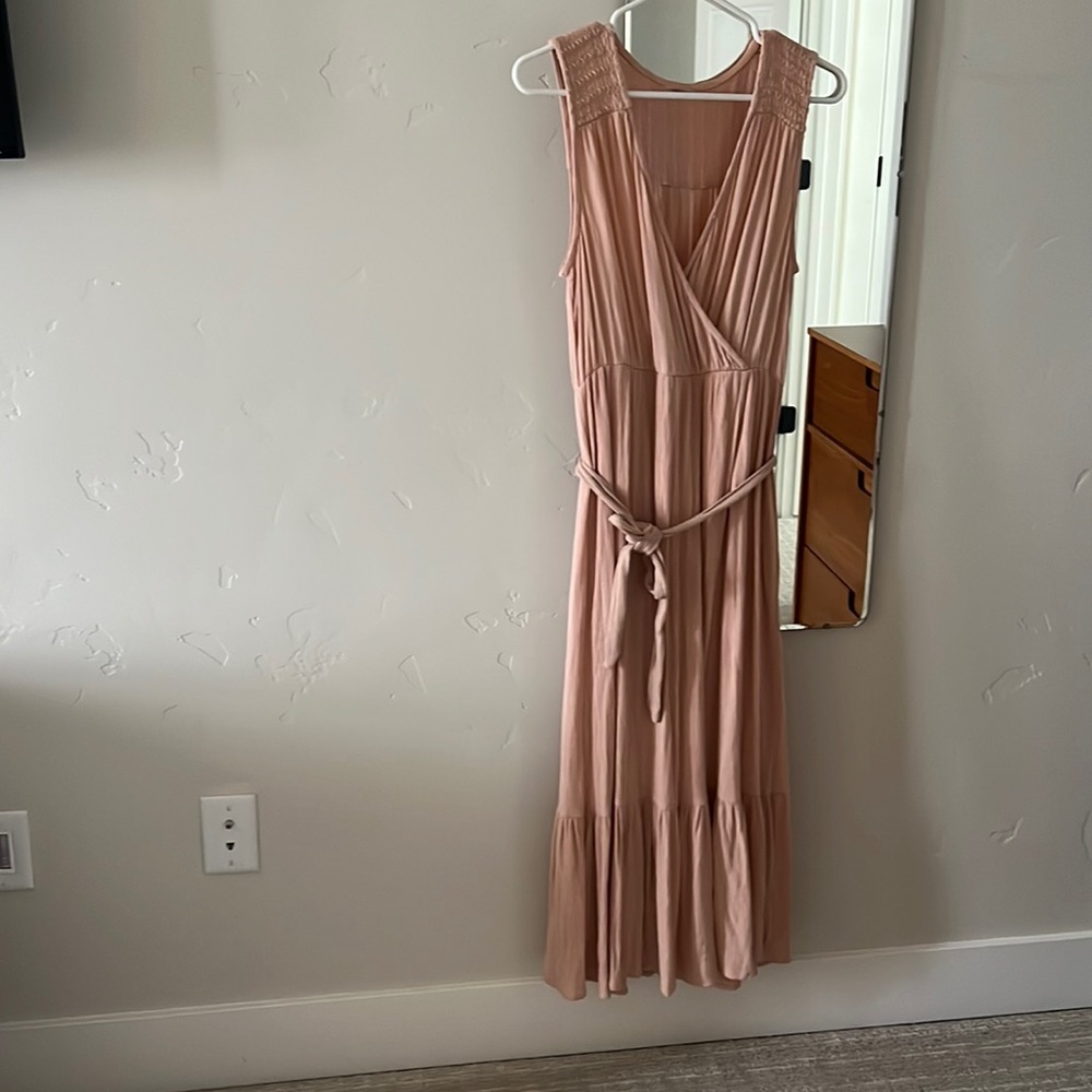Soft pink dress blush